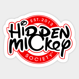 Classic Red & Black HMS Logo Sticker